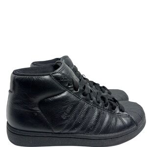 adidas Men's Black Leather Sneakers